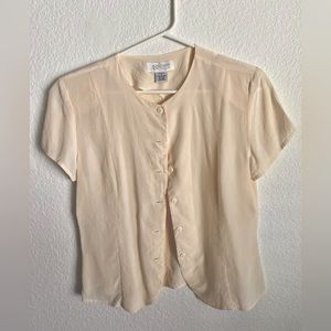 100% Silk Top Vintage